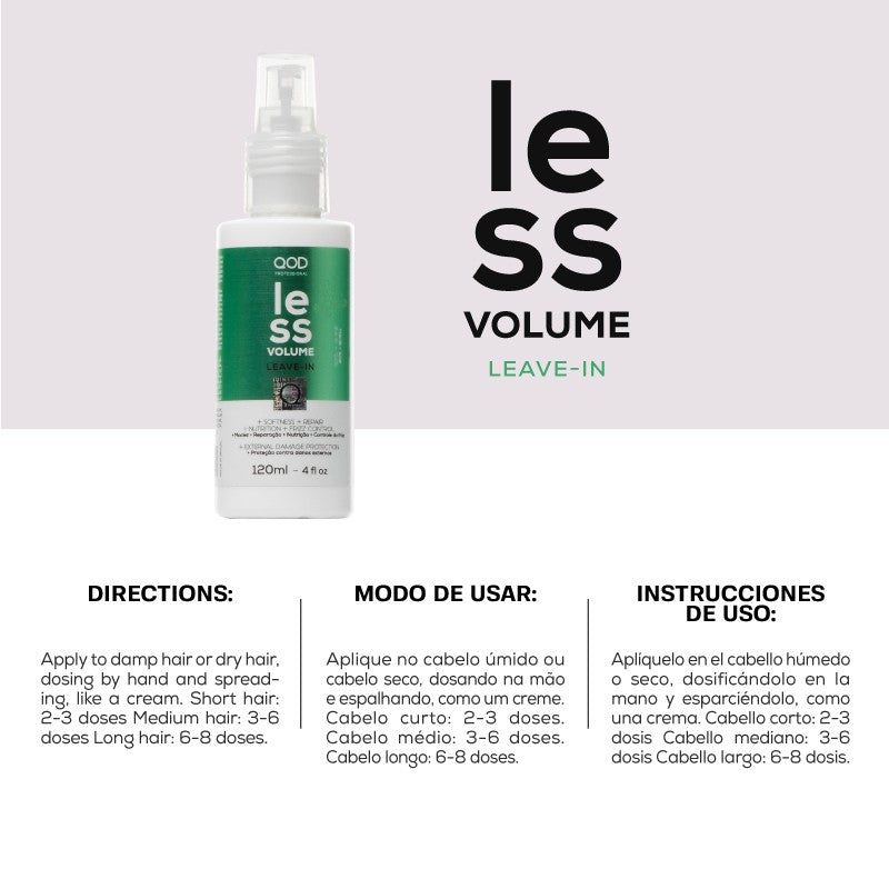QOD PRO LESS VOLUME LEAVE IN 120ml