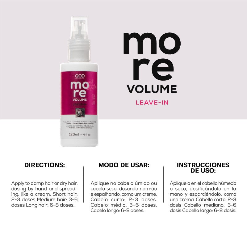 QOD PRO MORE VOLUME LEAVE IN 120ml