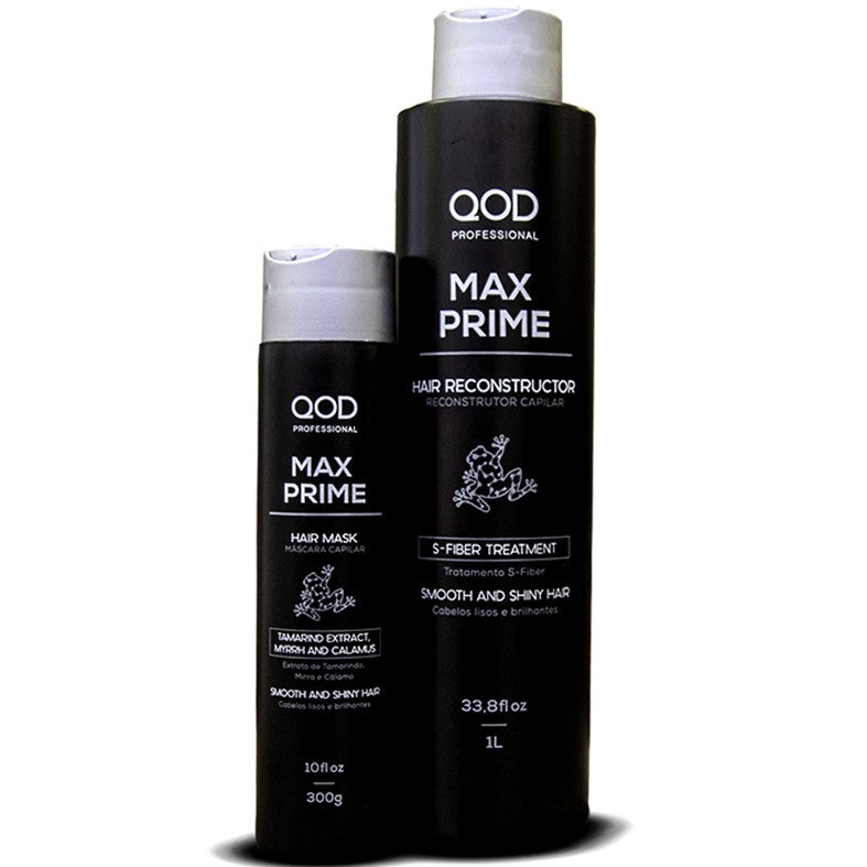 QOD MAX PRIME S-FIBER KERATIN HAIR TREATMENT KIT 3