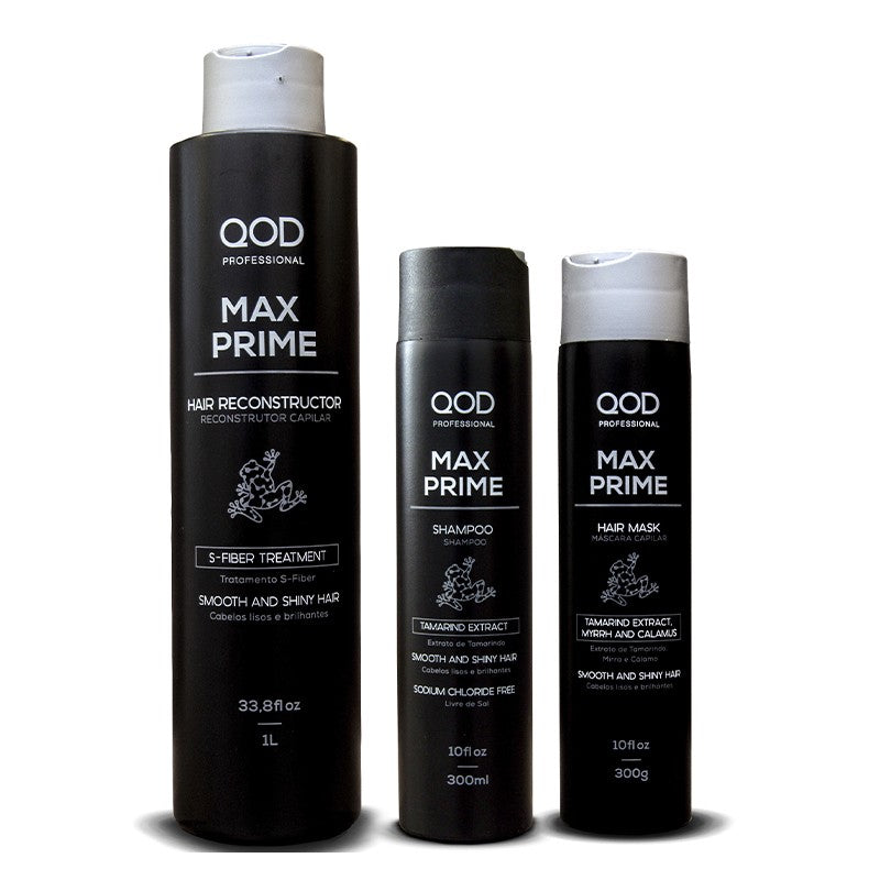 QOD MAX PRIME S-FIBER KERATIN HAIR TREATMENT KIT 2