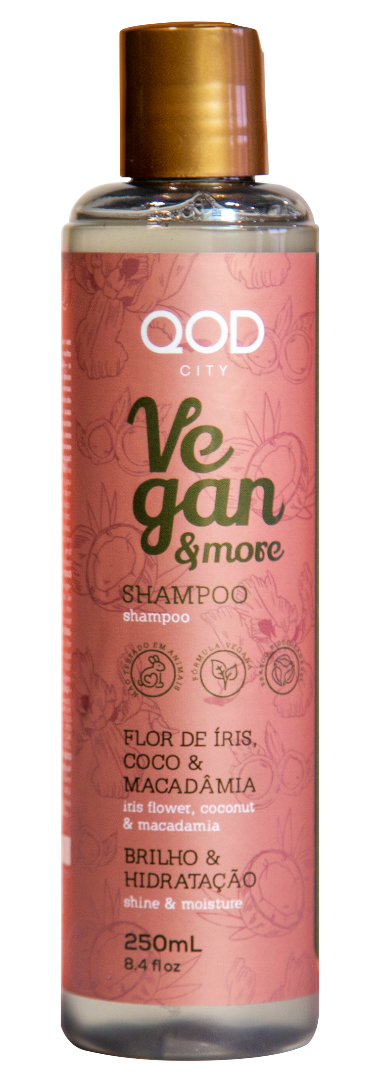 LUXURY QOD CITY VEGAN AND MORE SALT FREE SHAMPOO 250ml