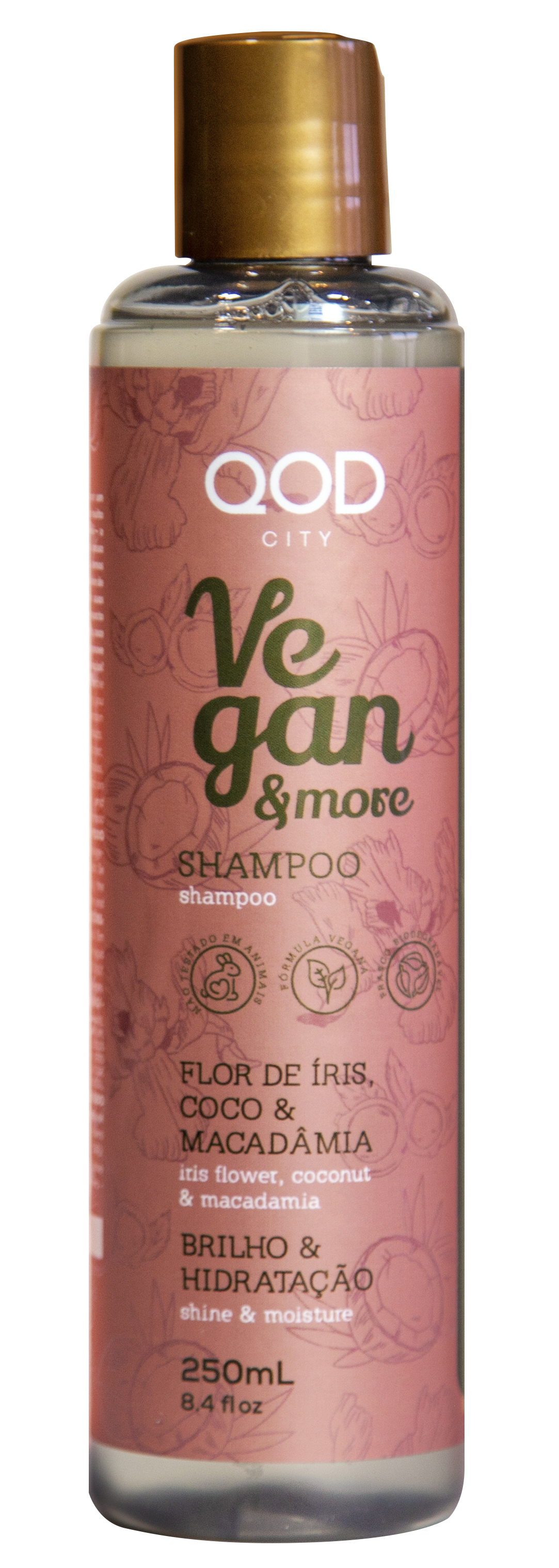 LUXURY QOD CITY VEGAN AND MORE SALT FREE SHAMPOO 250ml